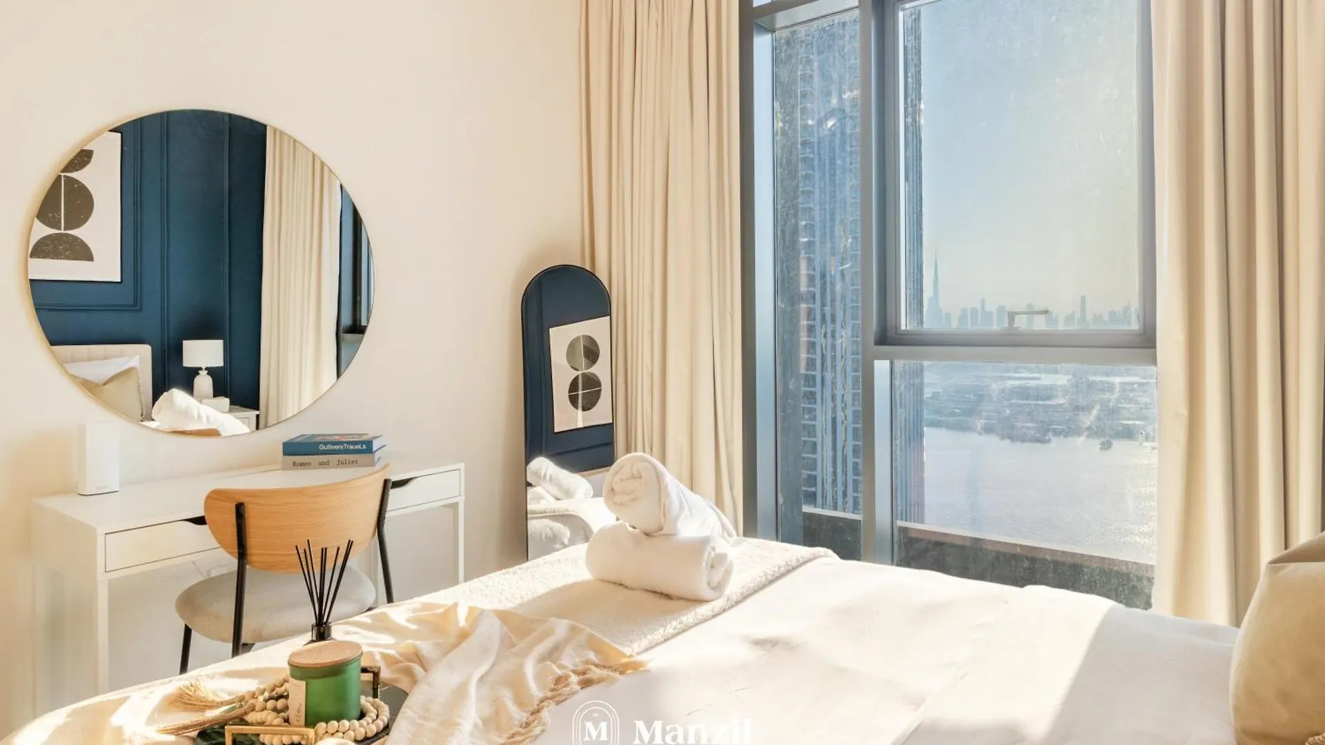 شقة Manzil - 2Br In Creek Edge With Sea View دبي